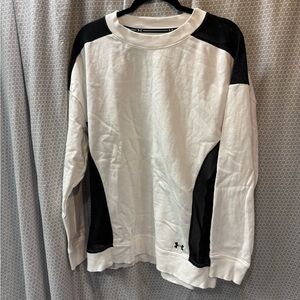 Under Armour White and Black Hoodie Two-Tone Design